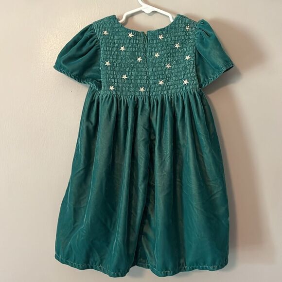 Mini Boden Velvet Dress Stars Pockets Size 4-5 Years - Picture 3 of 11